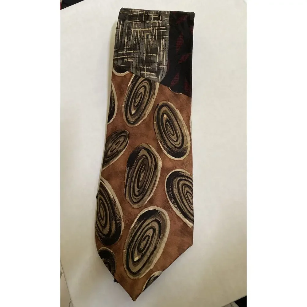 CHEZ ROFFE Bold Abstract Art Deco Urban Artsy‎ Necktie.